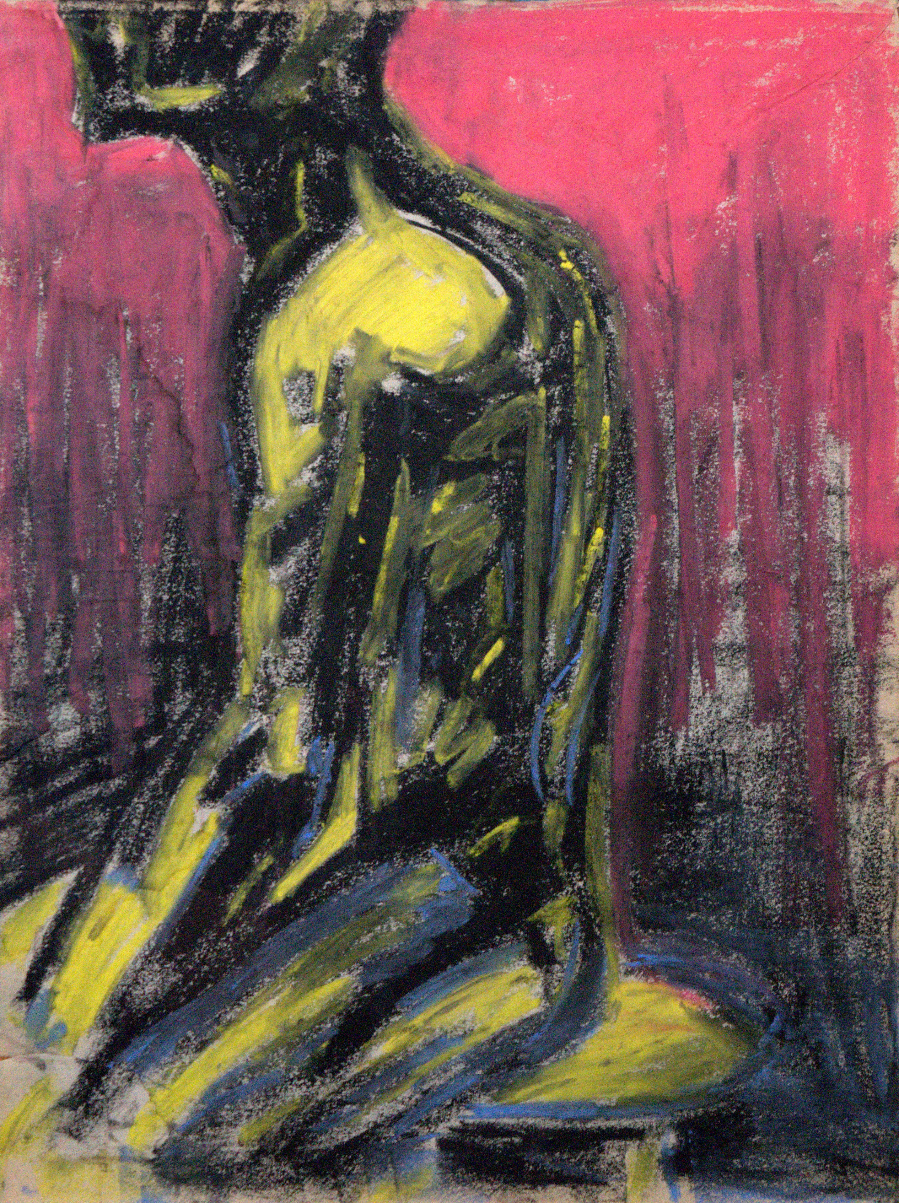 FigureDrawingBlueNYellowBack, 