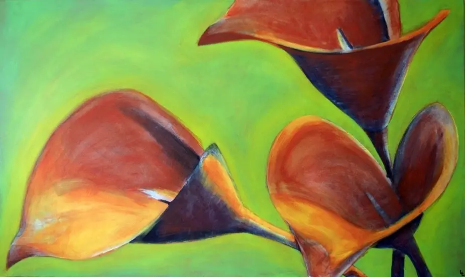 MomsCallaLillies, Mom's flower painting